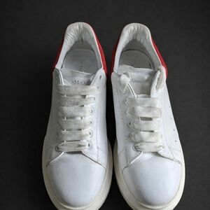 Alexander McQueen White and Red Men's Sneakers
